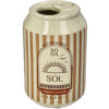 Brown-Striped Soda Can Vase
