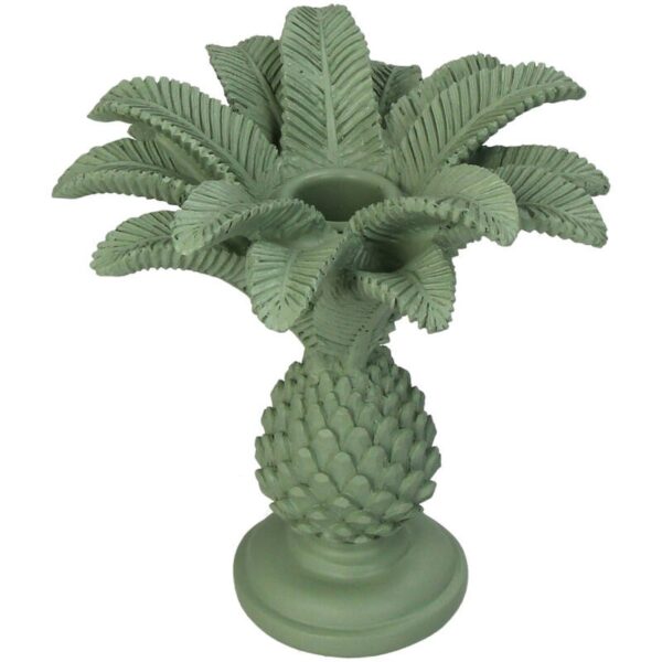 Green Palm Tree Candle Holder