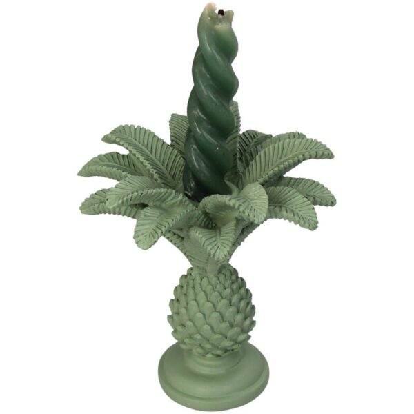 Green Palm Tree Candle Holder - Image 2
