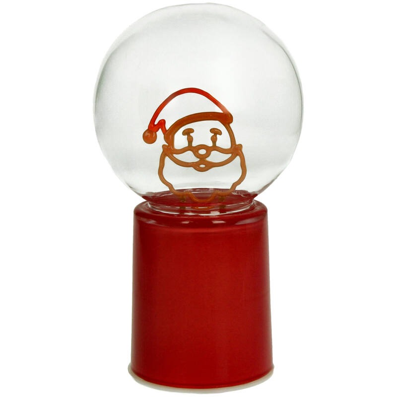 Festive Santa Glass Light